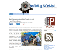 Tablet Screenshot of hardlynormal.com